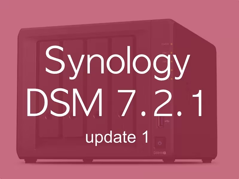 Synology DSM 7.2.1 Update 1